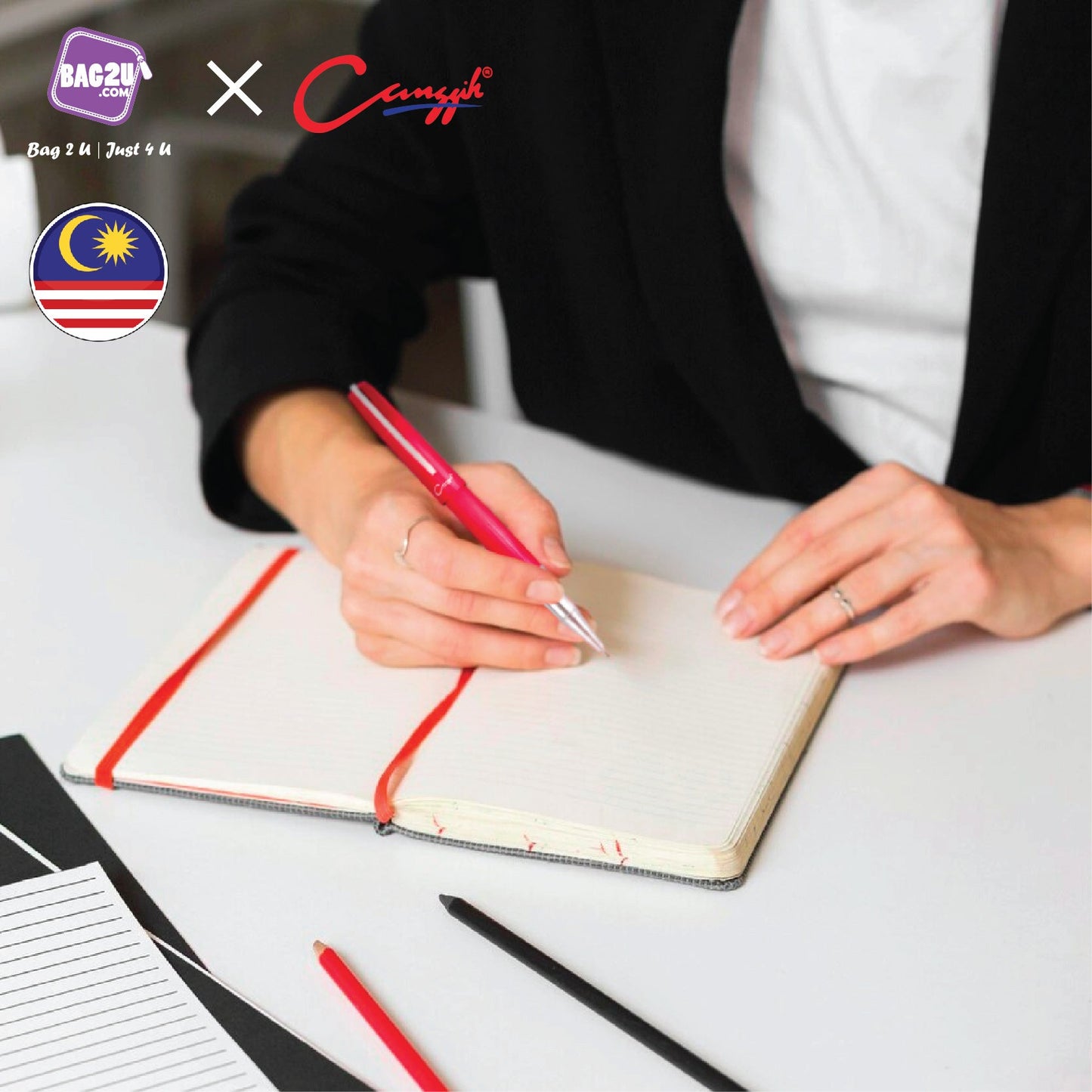 Canggih Metal Pen (Ball pen Black ink)