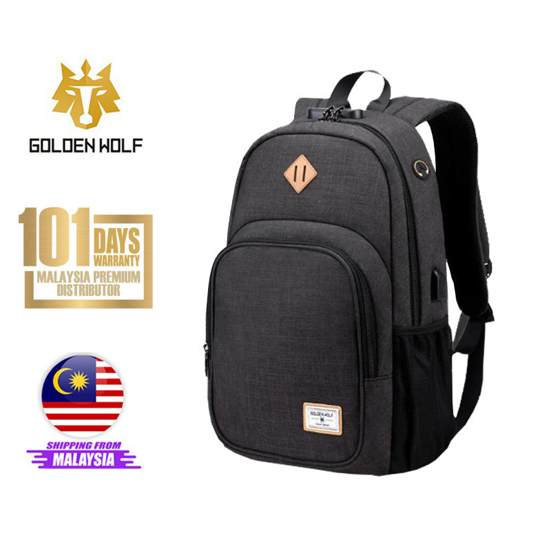 Golden Wolf Autumn Backpack (13" Laptop)
