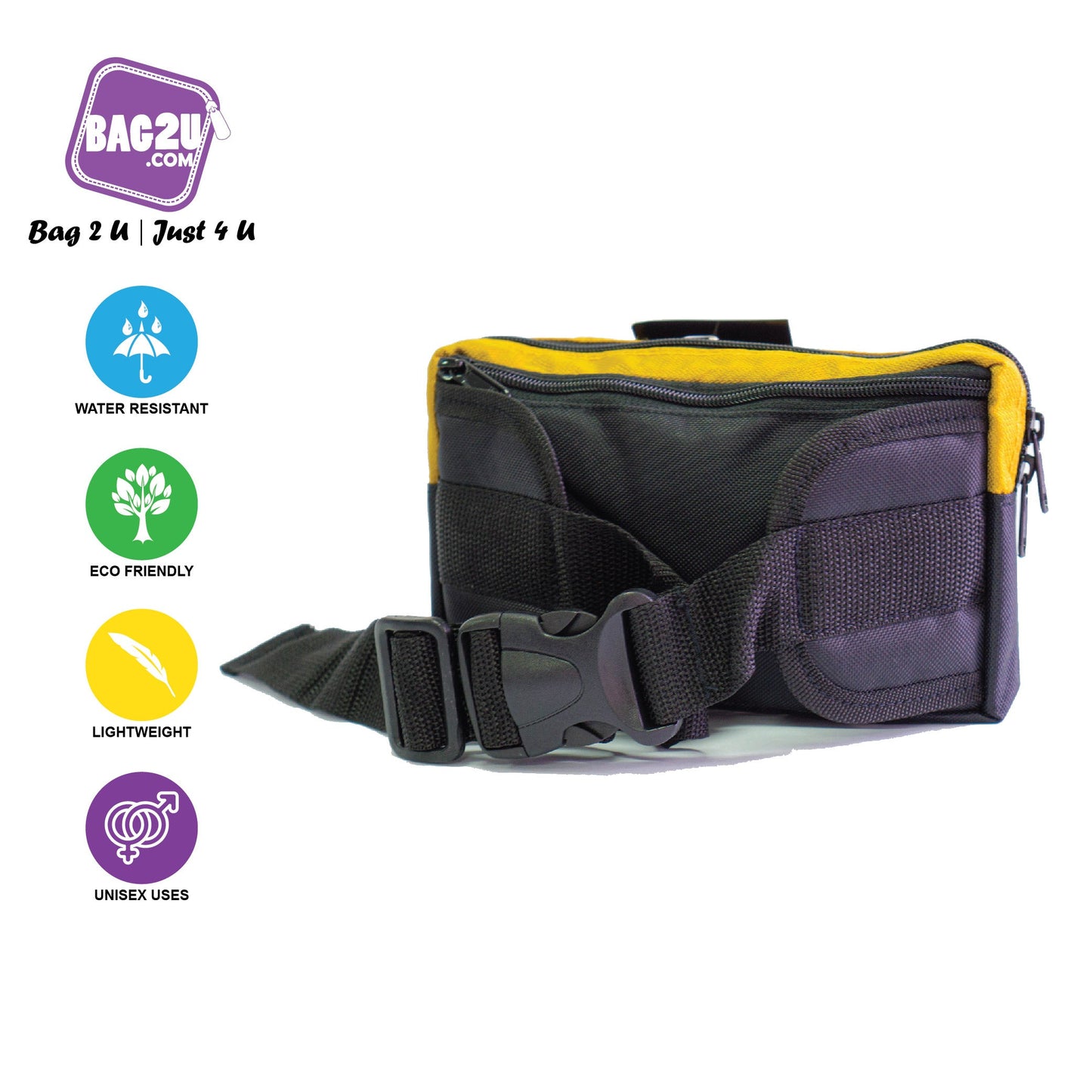 Blue Mountain 3L Waist Pouch Signature Air Ventilation YKK Zipper Out door Ready Stock Malaysia