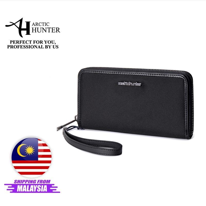 Arctic Hunter Ballistic Nylon Fashion Wallets Purses Oxford Money Clips Black Coin Pocket 12 cards compartment