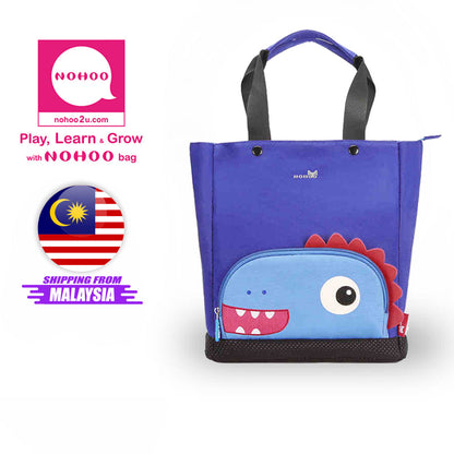 NOHOO Kid Tote Bag Bark (Blue)
