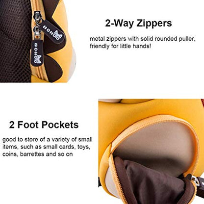 NOHOO Kids Bag 3D Design (New) Harness Backpack Preschool Travel Bag Waterproof