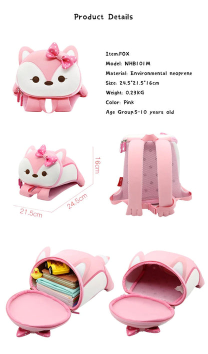NOHOO Kids PINK LITTLE FOXY (New) Waterproof Harness Travel Newborn Cute Kids