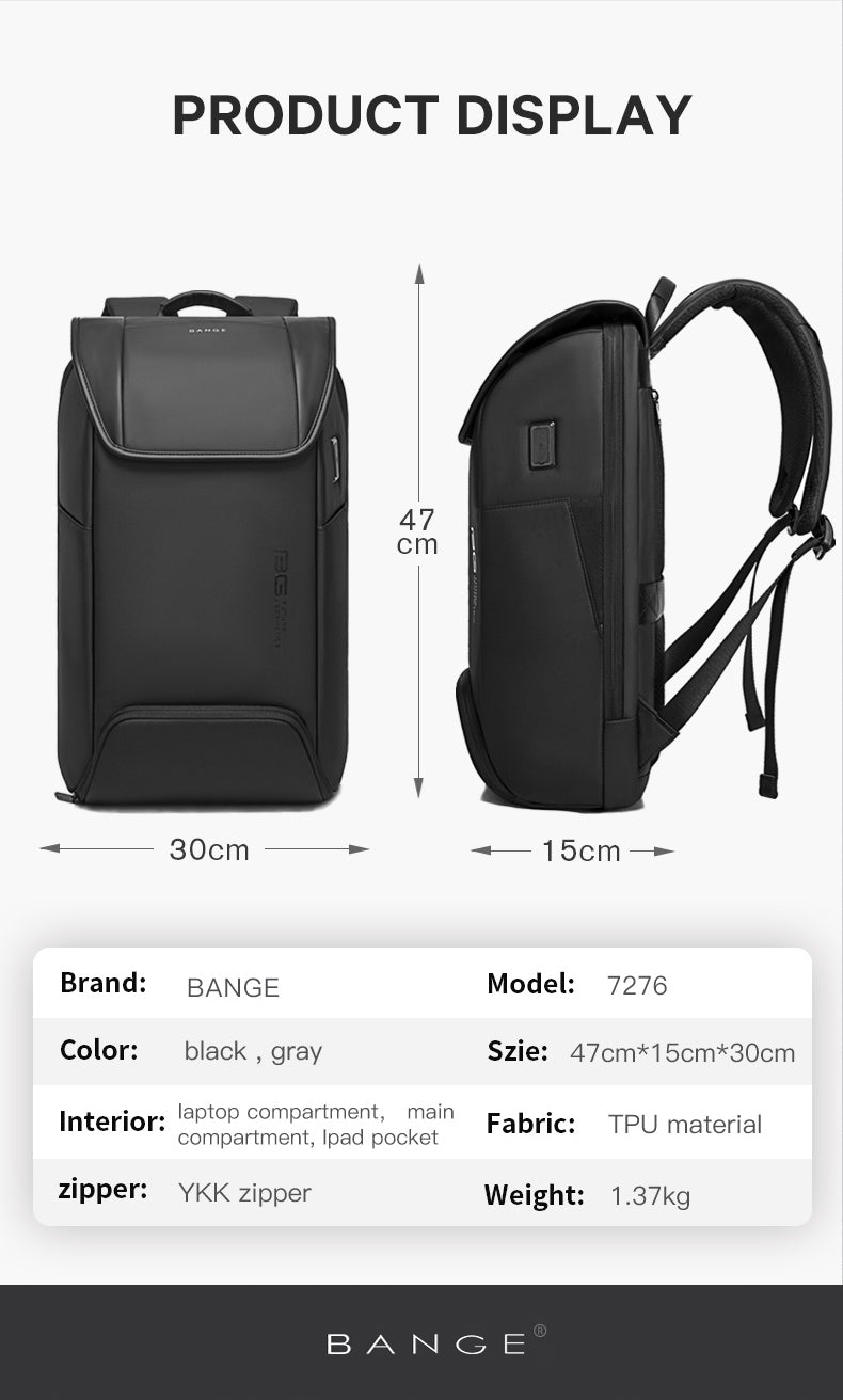 Bange Stylish Antitheft Backpack