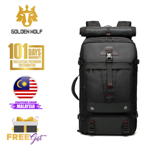 Golden Wolf Zelda Big capacity multi compartment travel laptop backpack (17")