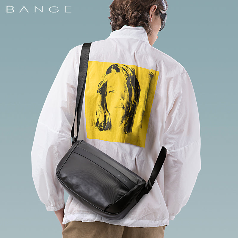 Bange Digger Sling Bag Shoulder Bag Crossbody Bag Men’s Beg Lelaki Multi Compartment Water-Resistant (8.6")