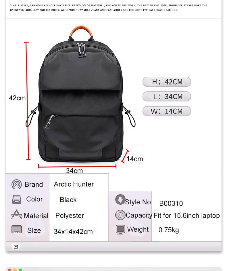 Arctic Hunter i-Brock Backpack (14" Laptop)