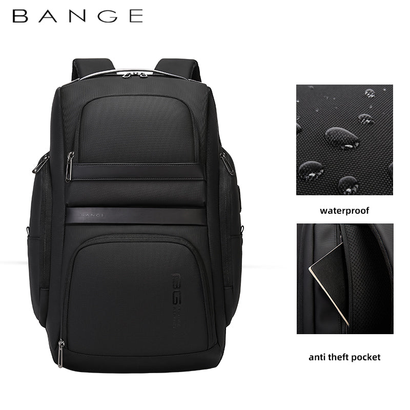 Bange Surge Laptop Backpack Laptop Bag College Study Bag Business Multi Compartment (15.6")