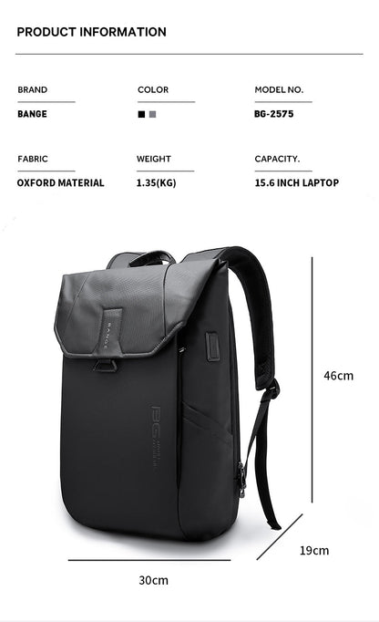 Bange Jade Laptop Backpack Water-Resistant and Multi Compartment USB Charging Business Professional Travel (15.6")