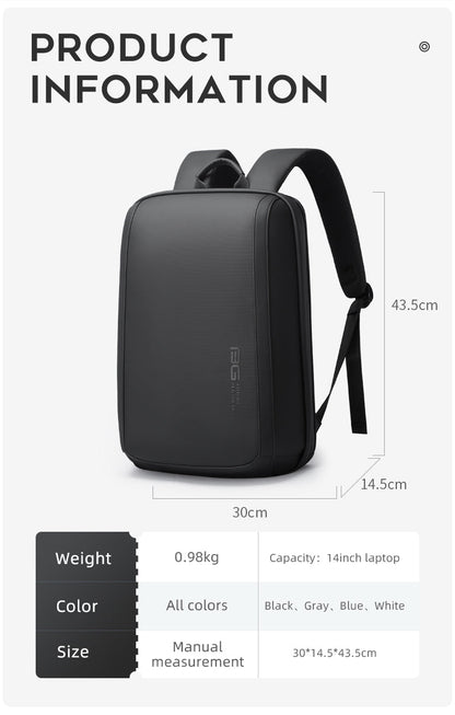 Bange Nova Laptop Backpack Water-Resistant and Multi Compartment USB Charging Business Professional Travel (15.6")