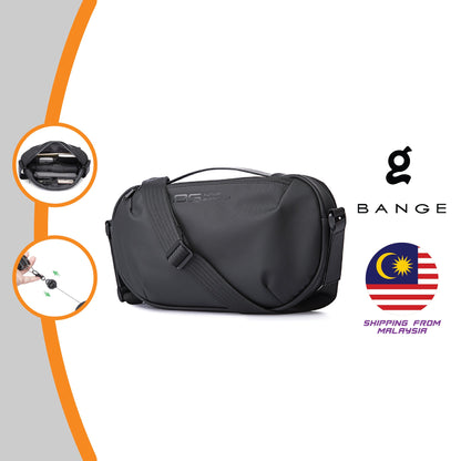 Bange Nomad Messenger Shoulder Anti Theft Sling Bag Crossbody Men Korean Style Sling Bag Waterproof USB (7.9" tablet)