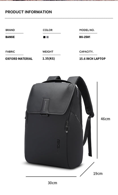 Bange Fade Laptop Backpack Water-Resistant and Multi Compartment USB Charging Business Professional Travel (15.6")