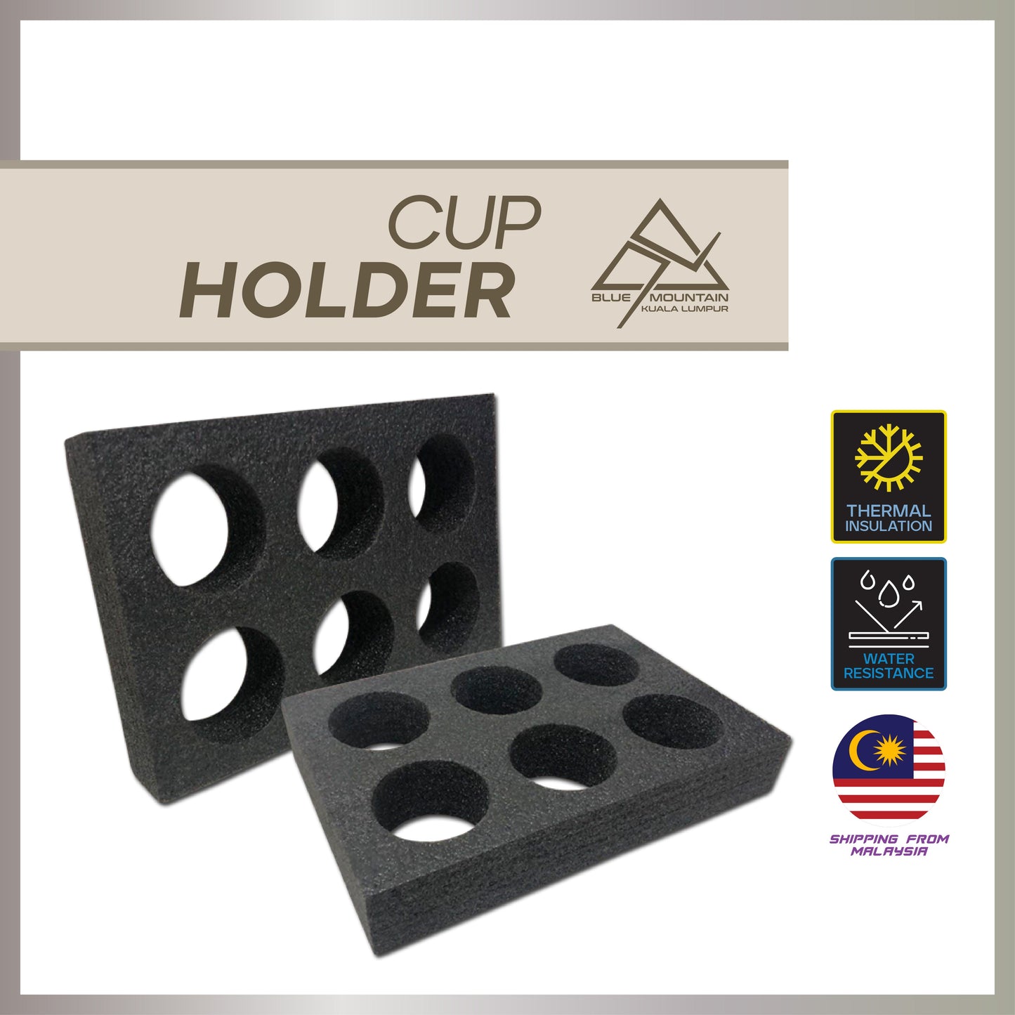 Food Delivery Bag Cup Holder (6's)