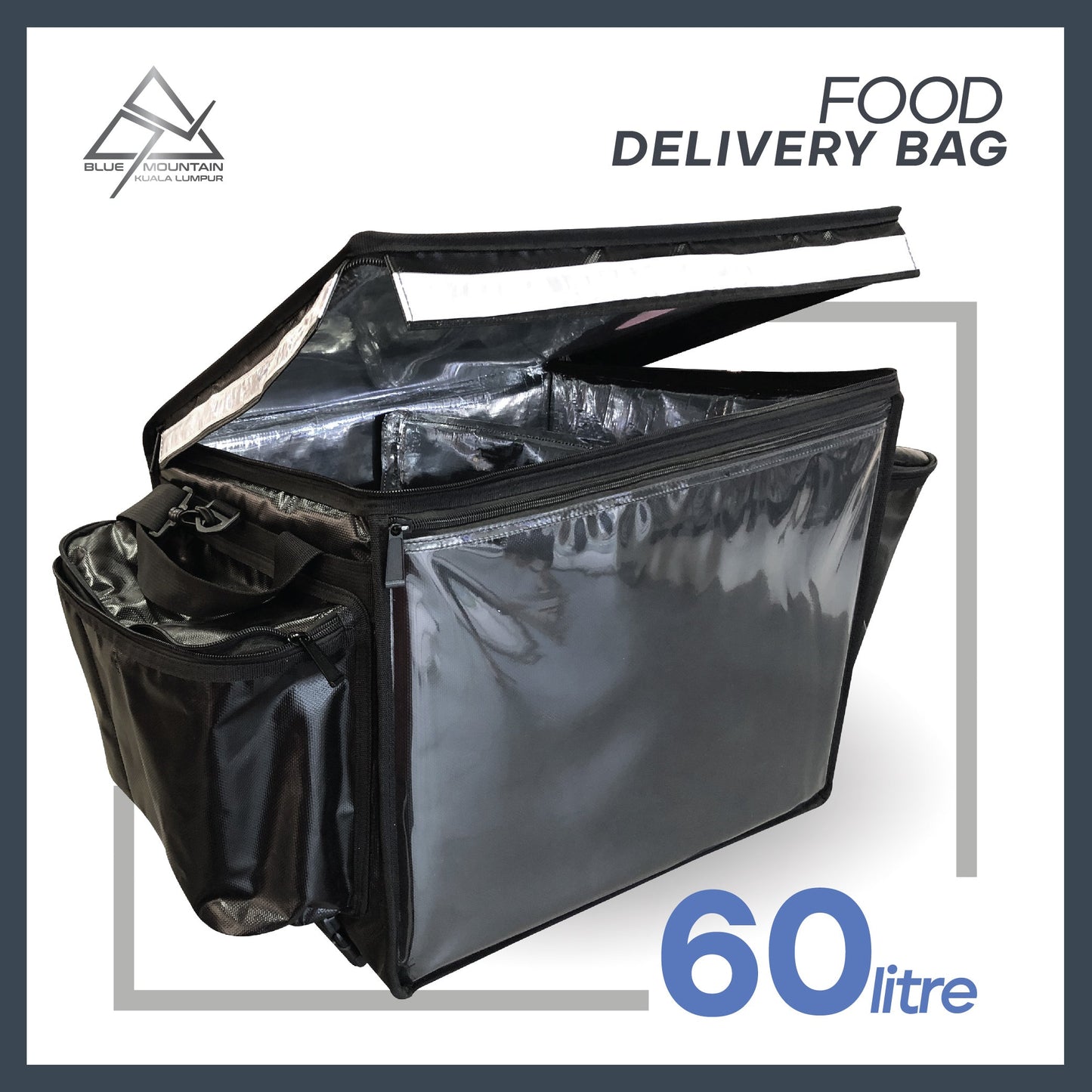 Blue Mountain 62L THERMAL INSULATED FOOD DELIVERY BAG (Custom size)