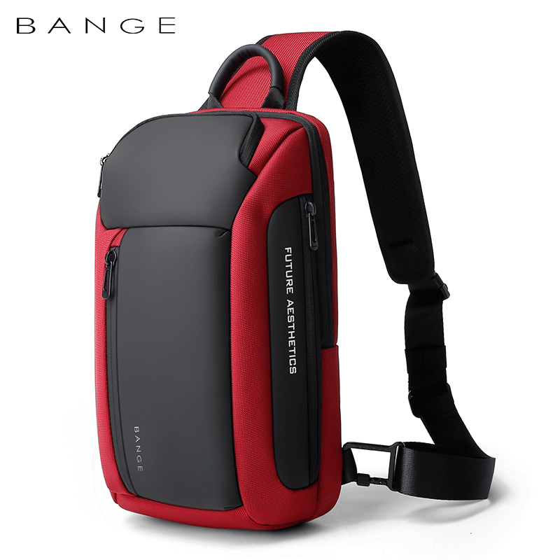 Bange Titan Sling Bag Water-Resistant and Multi Compartment Crossbody Men's Bag Fashion Chest Pack (11")