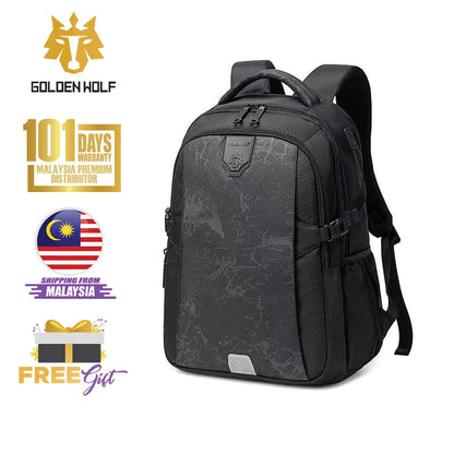 Golden Wolf Clover Backpack