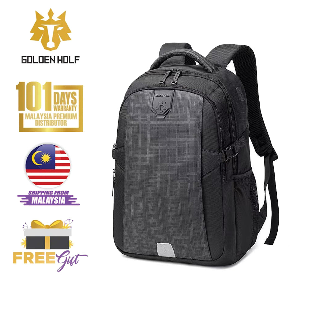 Golden Wolf Clover Backpack