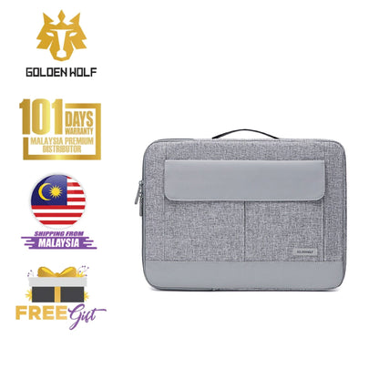 Golden Wolf i-Finn Laptop Briefcase (Oxford Material)