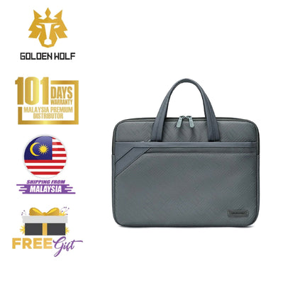 Golden Wolf i-Owen Laptop Briefcase (Polyester Material)