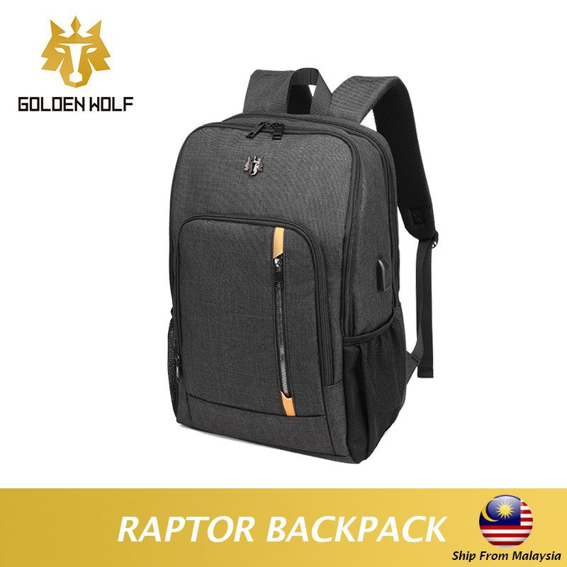 Golden Wolf Raptor Backpack (14" Laptop)