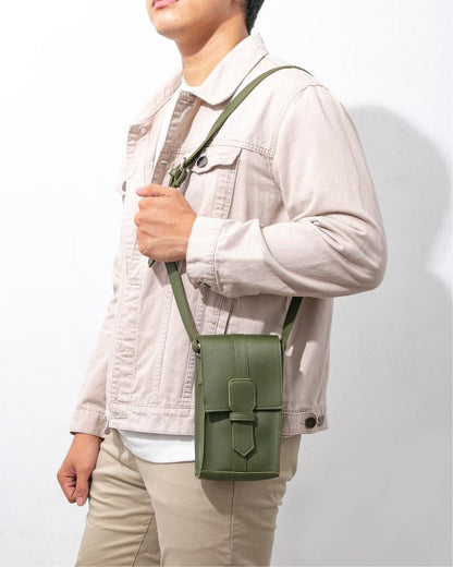 Straightforward DVL Applique Sling Bag