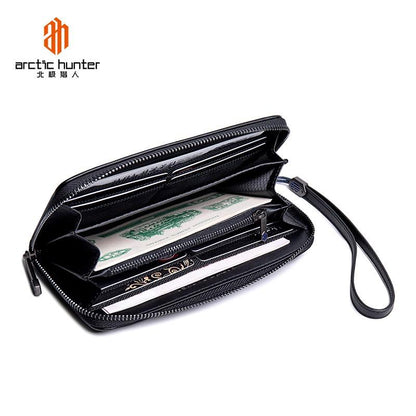 Arctic Hunter Ballistic Nylon Fashion Wallets Purses Oxford Money Clips Black Coin Pocket 12 cards compartment