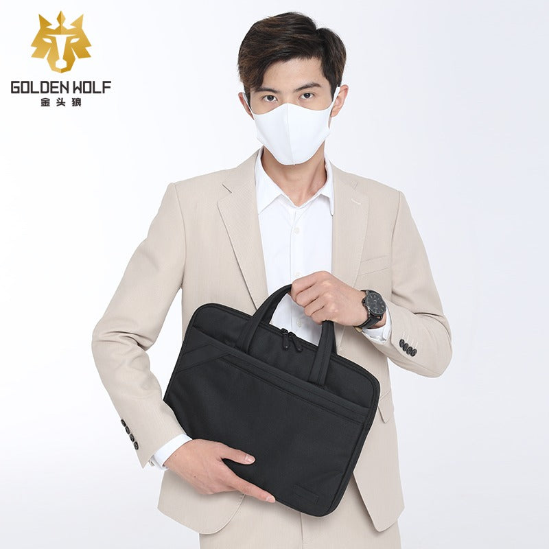 Golden Wolf i-Owen Laptop Briefcase (Oxford Material)