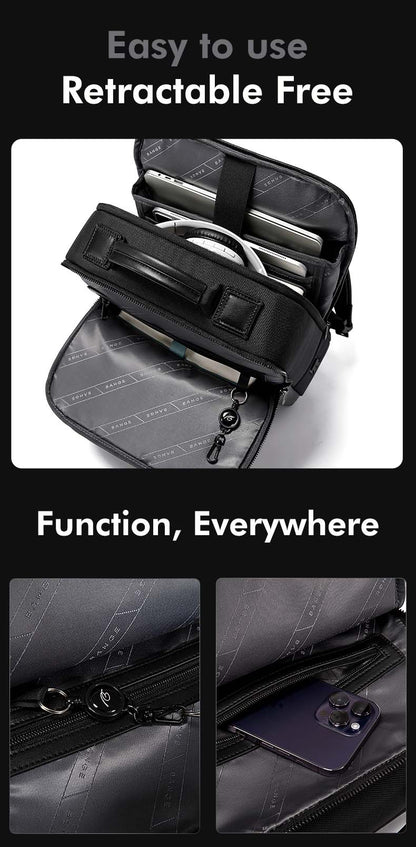 Bange Prowlerz Laptop Bag Business Travel Big Capacity Fast Charging USB Laptop Backpack (15.6'')