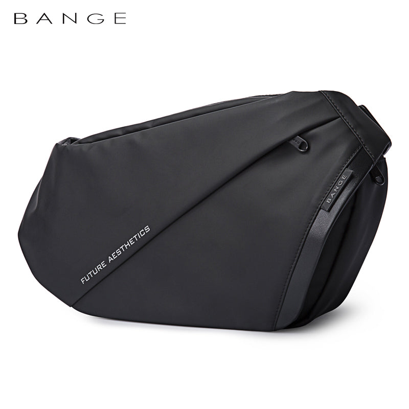 Bange Confi Men Anti-theft Lock Sling Bag Fashion Chest Pack Waterproof USB Crossbody Bag (9.5" tablet)