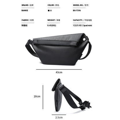 Bange Skyle Sling Bag Shoulder Bag Crossbody Bag Men’s Multi Compartment Water-Resistant (7.9")