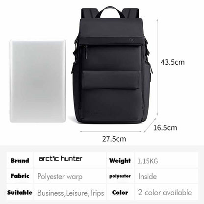 Arctic Hunter i-Rosse Laptop Backpack Multi Compartment USB Business Travel Laptop Backpack (15.6")